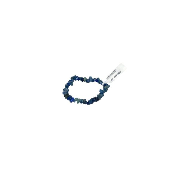 Pulseira cascalho de Cianita Azul