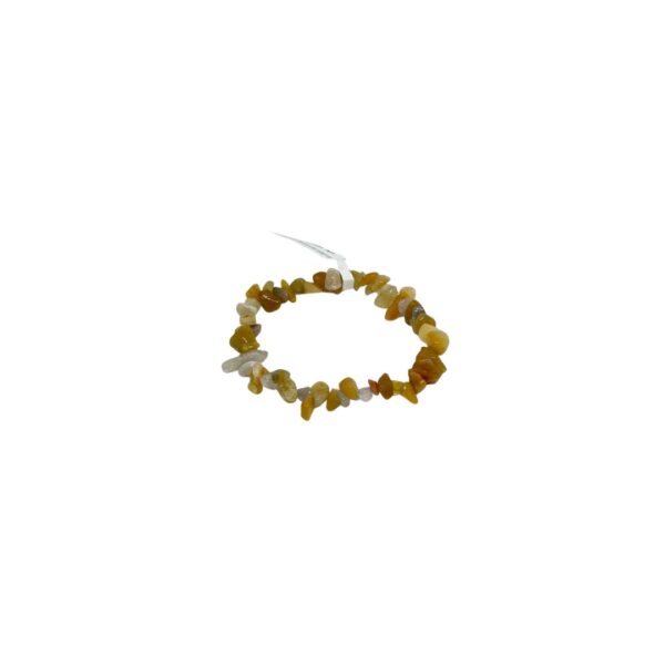 Pulseira cascalho de Jade Amarelo