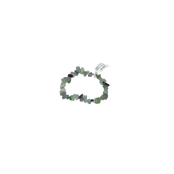 Pulseira Cascalho de Fluorita Arco-Íris