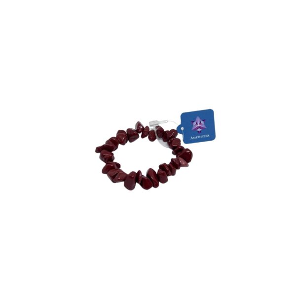 Pulseira Cascalho de Jaspe Vermelha