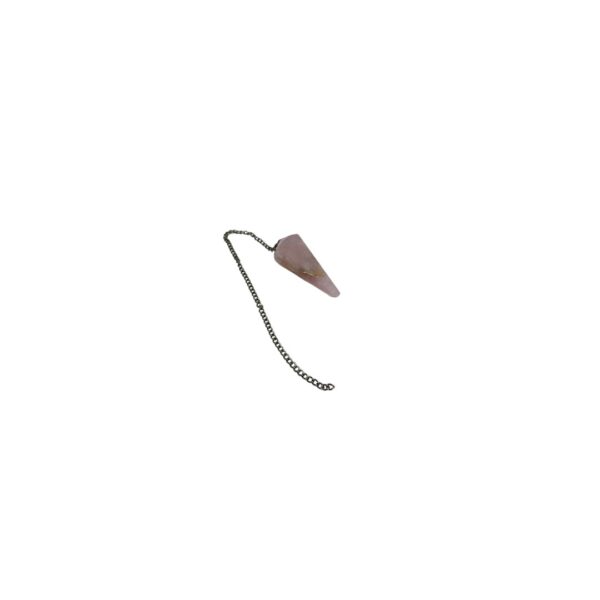 Pêndulo multi facetado de Quartzo Rosa - Imagem 2