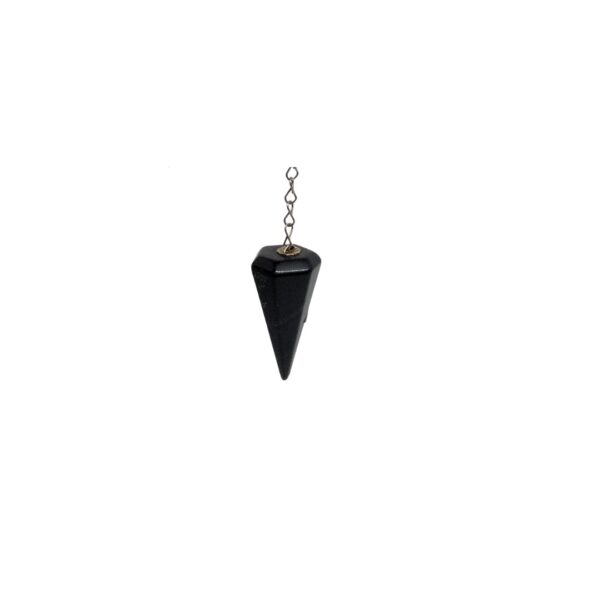 Pêndulo multi facetado de Obsidiana