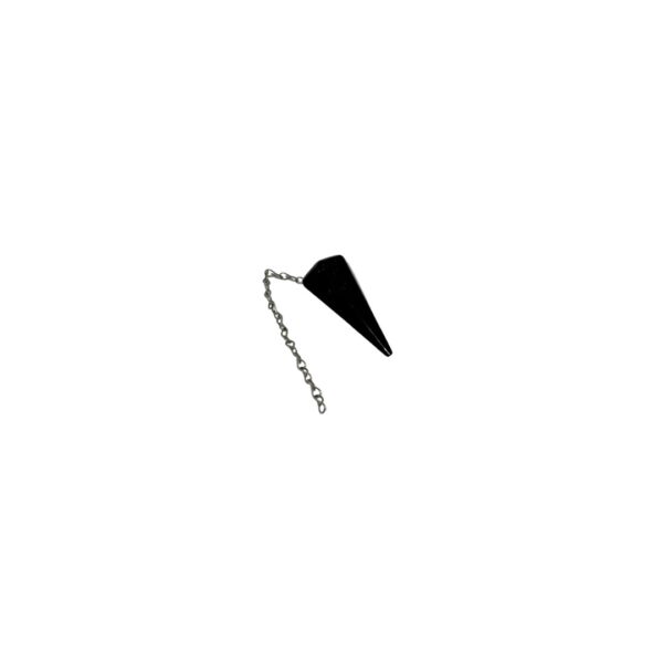 Pêndulo multi facetado de Obsidiana - Imagem 2