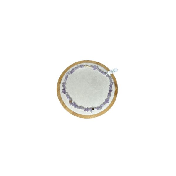 Colar de cascalho de Ametista Lavanda - 45cm