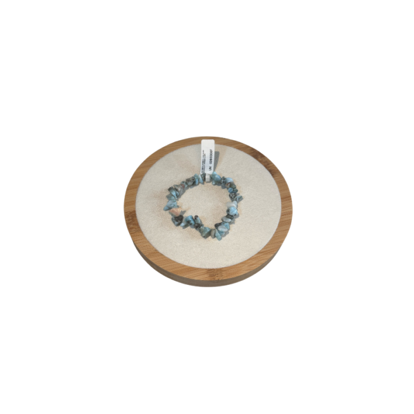 Pulseiras cascalho de Larimar