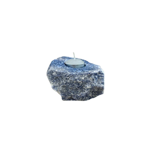 Porta Velas Quartzo Azul bruto - Imagem 2
