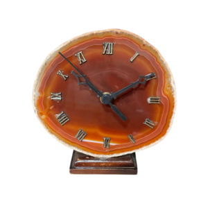 Relógio em Ágata Vermelha