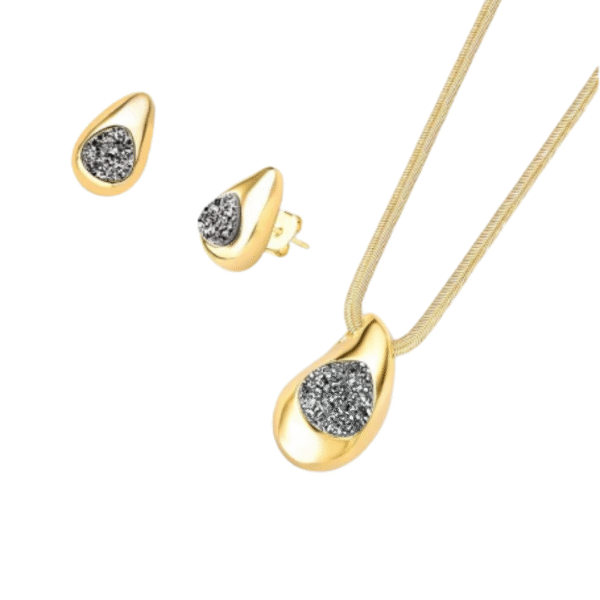 Conjunto Gota Drusa Metalizada - Imagem 2