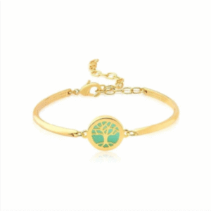 Pulseira Árvore da Vida Quartzo Verde