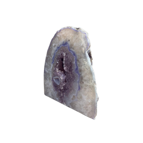 Geodo de Ágata com drusa de Ametista - 625g - Imagem 2