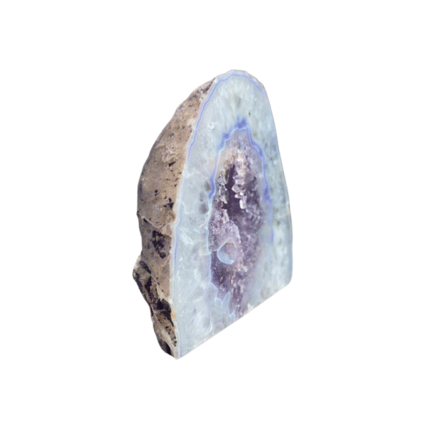 Geodo de Ágata com drusa de Ametista - 625g - Imagem 3