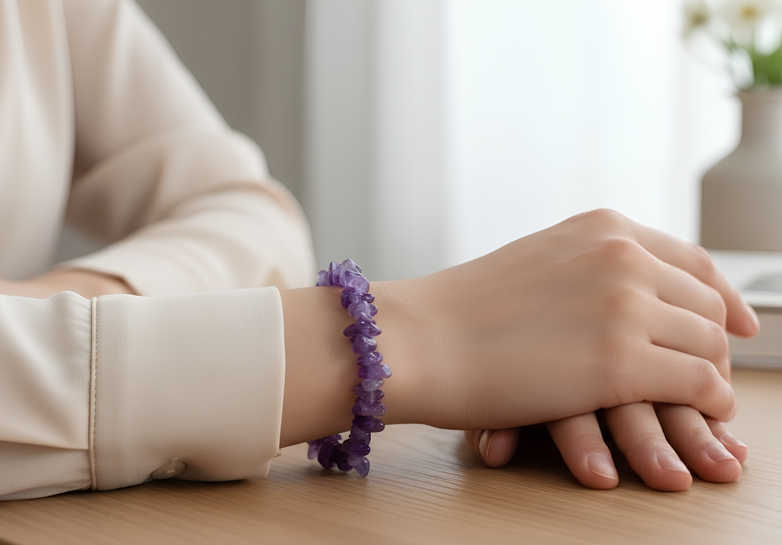 Pulseira de Ametista Natural Legítima – Adquira Online