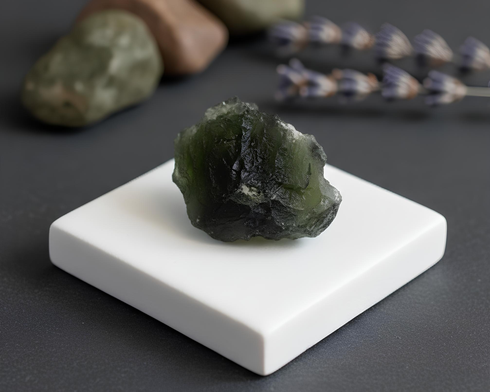 Moldavita bruta verdadeira com garantia em São José dos Campos